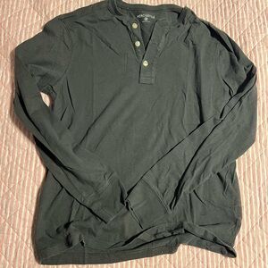J. Crew Men's Dark Long Sleeve Henley